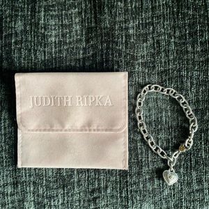 Gorgeous Judith Ripka Silver Link bracelet